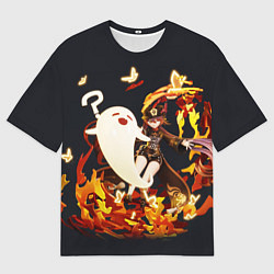 Мужская футболка оверсайз GENSHIN IMPACT HU TAO