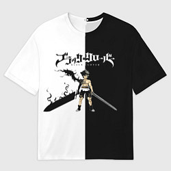 Футболка оверсайз мужская Чёрный Аста vs Аста Чёрный клевер, цвет: 3D-принт