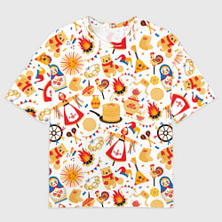 Мужская футболка оверсайз Славянская символика