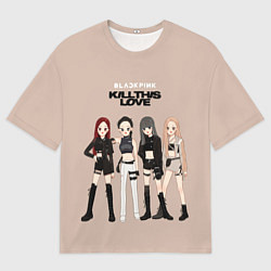 Мужская футболка оверсайз Kill this love