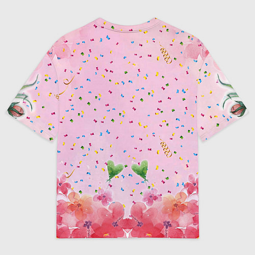 Мужская футболка оверсайз Пикачу красная шапочка / 3D-принт – фото 2