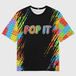 Мужская футболка оверсайз POP IT SIMPLE DIMPLE