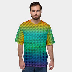 Футболка оверсайз мужская POP IT СИМПЛ ДИМПЛ, цвет: 3D-принт — фото 2