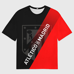 Футболка оверсайз мужская АТЛЕТИКО МАДРИД ATLETICO, цвет: 3D-принт