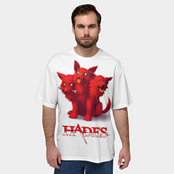 Футболка оверсайз мужская Hades wolf, цвет: 3D-принт — фото 2