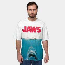 Футболка оверсайз мужская Jaws 1975, цвет: 3D-принт — фото 2