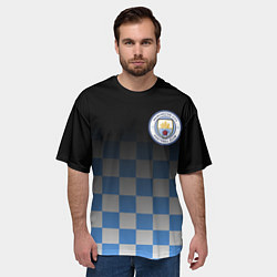 Футболка оверсайз мужская МАНЧЕСТЕР СИТИ МАНЧЕСТЕР, цвет: 3D-принт — фото 2