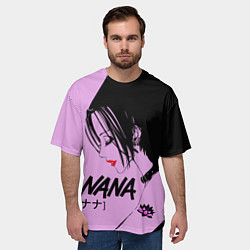 Футболка оверсайз мужская Нана аниме, цвет: 3D-принт — фото 2