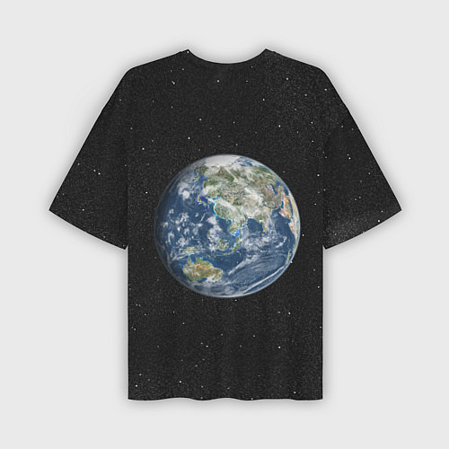 Мужская футболка оверсайз ПланеТа ЗемЛя / 3D-принт – фото 2