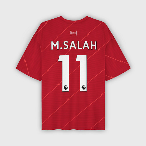 Мужская футболка оверсайз Салах Ливерпуль форма 202122 / 3D-принт – фото 2
