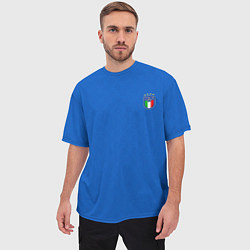 Футболка оверсайз мужская Форма сборной Италии, цвет: 3D-принт — фото 2