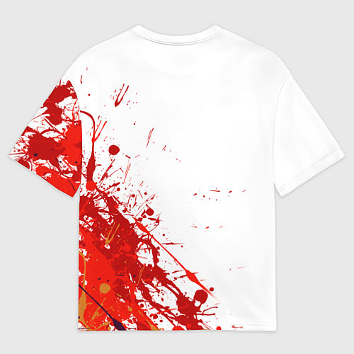 Мужская футболка оверсайз CHICAGO BULLS 9 / 3D-принт – фото 2