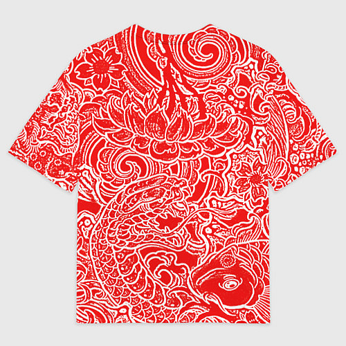 Мужская футболка оверсайз Samurai / 3D-принт – фото 2