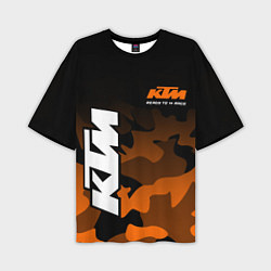 Мужская футболка оверсайз KTM MOTORCYCLES КТМ МОТОЦИКЛ