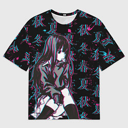 Футболка оверсайз мужская Sad Anime Girl, цвет: 3D-принт