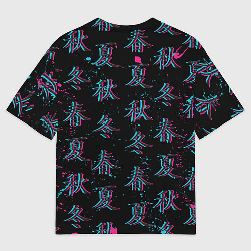 Мужская футболка оверсайз Sad Anime Girl / 3D-принт – фото 2