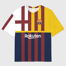 Мужская футболка оверсайз BARCELONA FC БАРСЕЛОНА ФК BARCA