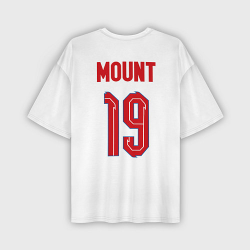 Мужская футболка оверсайз Мэйсон Маунт форма Англия / 3D-принт – фото 2