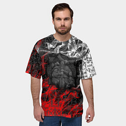 Футболка оверсайз мужская Викинги, цвет: 3D-принт — фото 2