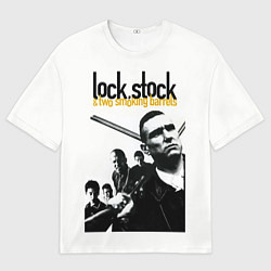 Мужская футболка оверсайз Карты, деньги, два ствола