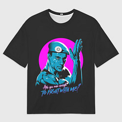 Мужская футболка оверсайз Уличный Ван Дамм