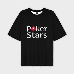 Футболка оверсайз мужская Poker Stars, цвет: 3D-принт