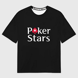 Футболка оверсайз мужская Poker Stars, цвет: 3D-принт