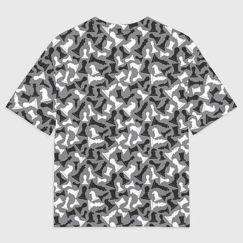 Мужская футболка оверсайз Шахматист / 3D-принт – фото 2