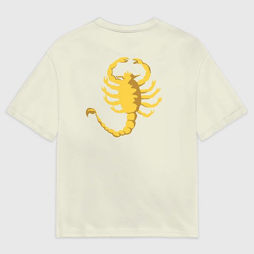 Мужская футболка оверсайз Drive - Скорпион Спина / 3D-принт – фото 2