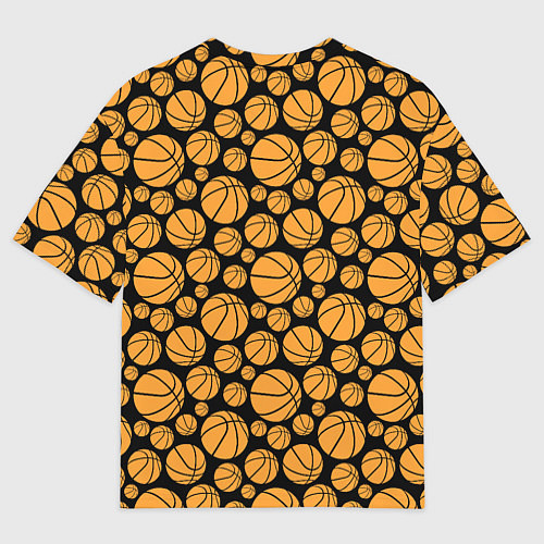 Мужская футболка оверсайз Баскетбольные Мячи / 3D-принт – фото 2
