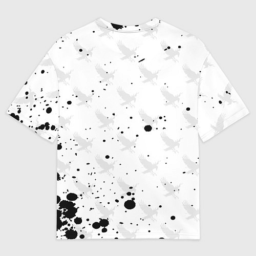 Мужская футболка оверсайз Лозунг Карасуно ворон Haikyu!! / 3D-принт – фото 2