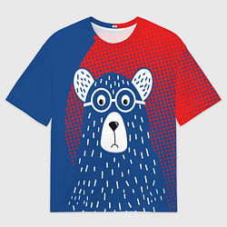 Футболка оверсайз мужская Медведь, цвет: 3D-принт
