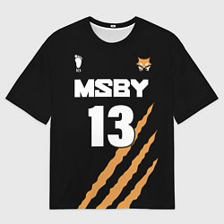 Мужская футболка оверсайз 13 MSBY BLACK JACKALS