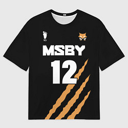 Мужская футболка оверсайз 12 MSBY BLACK JACKALS