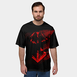 Футболка оверсайз мужская Берсерк манга, цвет: 3D-принт — фото 2