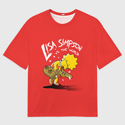 Футболка оверсайз мужская Лиза против мира, цвет: 3D-принт