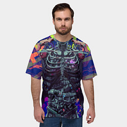 Футболка оверсайз мужская Cuber skelet, цвет: 3D-принт — фото 2