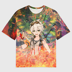 Мужская футболка оверсайз Беннетт Genshin Impact