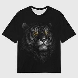 Мужская футболка оверсайз Тигр