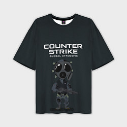 Мужская футболка оверсайз CS GO COUNTER TERRORIS Z