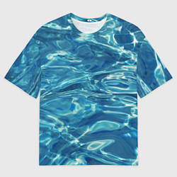 Мужская футболка оверсайз Чистая вода