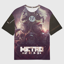 Футболка оверсайз мужская MERTO 2033 ПРОТИВОГАЗ, цвет: 3D-принт