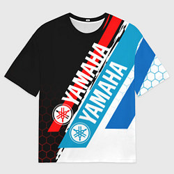 Футболка оверсайз мужская YAMAHA ЯМАХА МОТОСПОРТ, цвет: 3D-принт