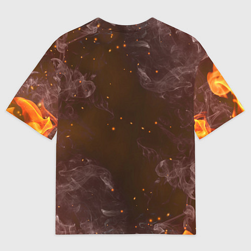 Мужская футболка оверсайз ACDC HELLS BELLS Z / 3D-принт – фото 2