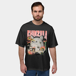 Футболка оверсайз мужская Шинзилла, цвет: 3D-принт — фото 2