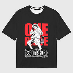 Футболка оверсайз мужская One Piece Luffy, цвет: 3D-принт