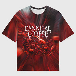 Футболка оверсайз мужская Blood Cannibal Corpse Труп Каннибала Z, цвет: 3D-принт