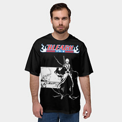 Футболка оверсайз мужская Стильный блич ичиго курасаки, цвет: 3D-принт — фото 2