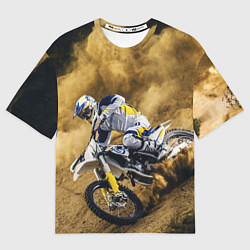 Мужская футболка оверсайз HUSQVARNA ХУСКВАРНА SPORT