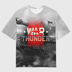 Мужская футболка оверсайз WAR THUNDER ВАР ТАНДЕР